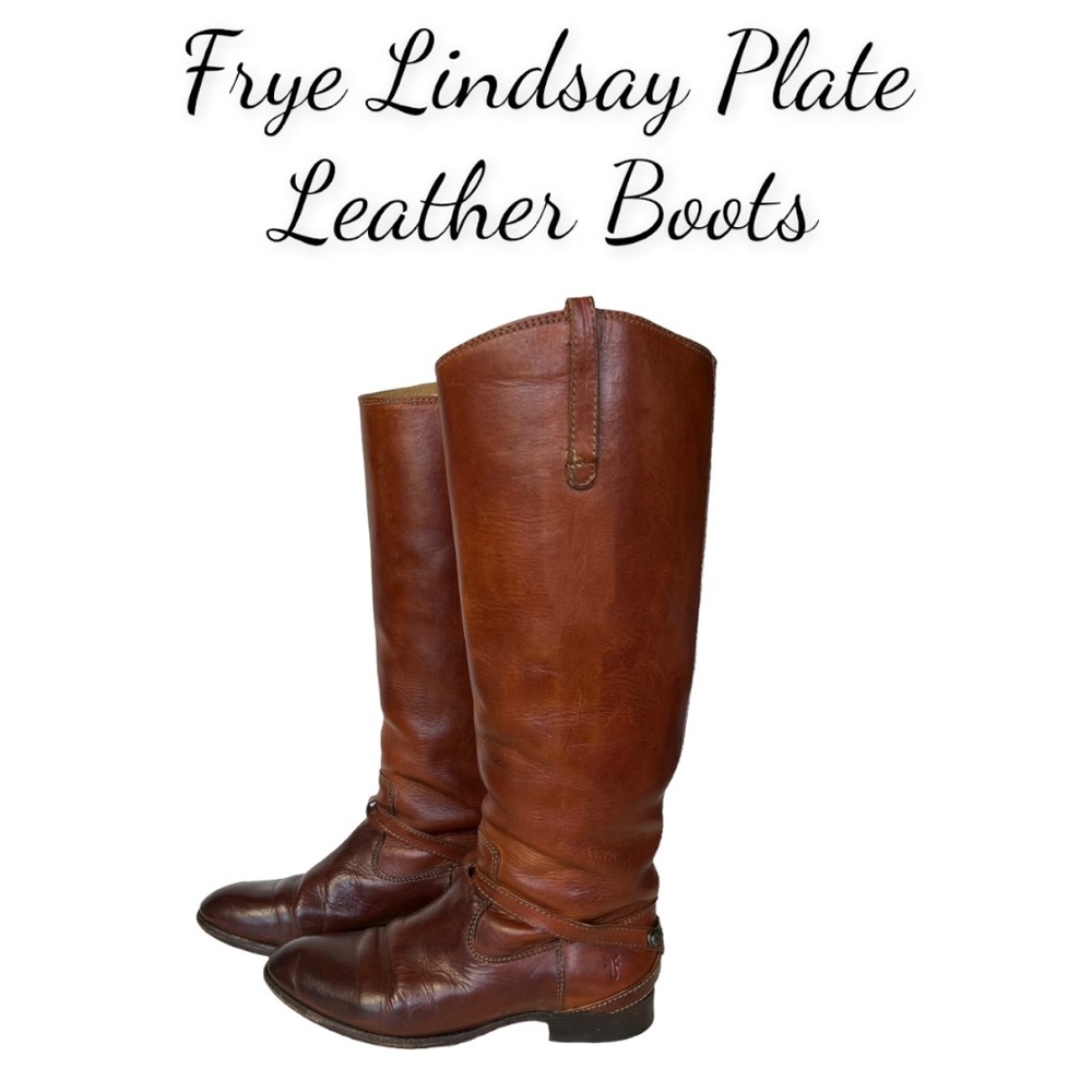 Frye Lindsay Plate Women’s Leather Riding Style Boots Sz 6